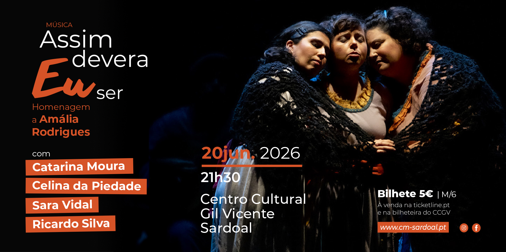 Espetáculo homenageia Amália Rodrigues  no Centro Cultural Gil Vicente